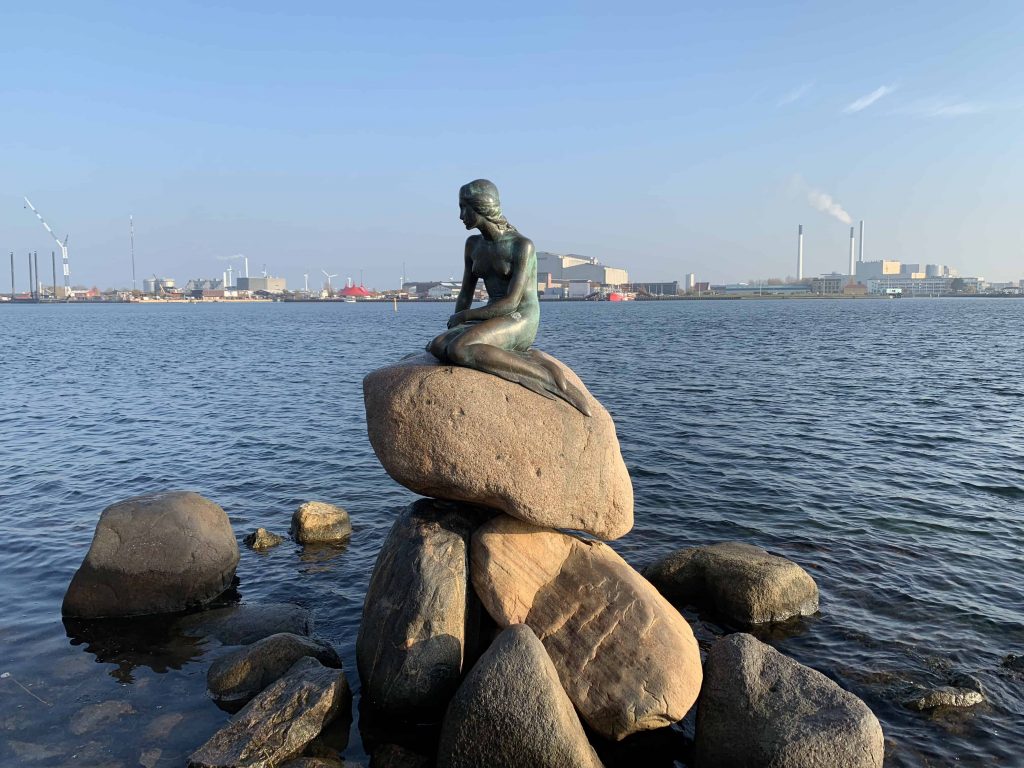 The little Mermaid in Copenhagen harbour