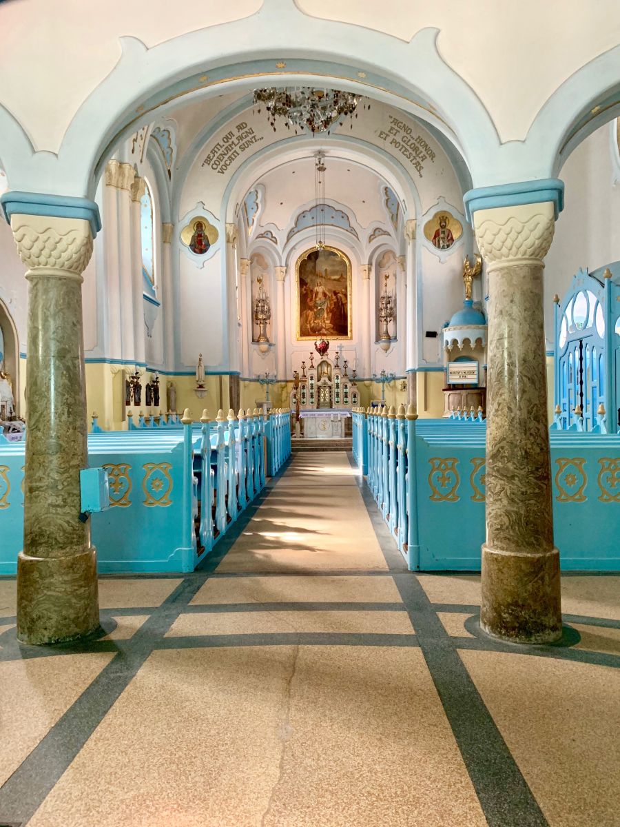 Inside the Blue Church