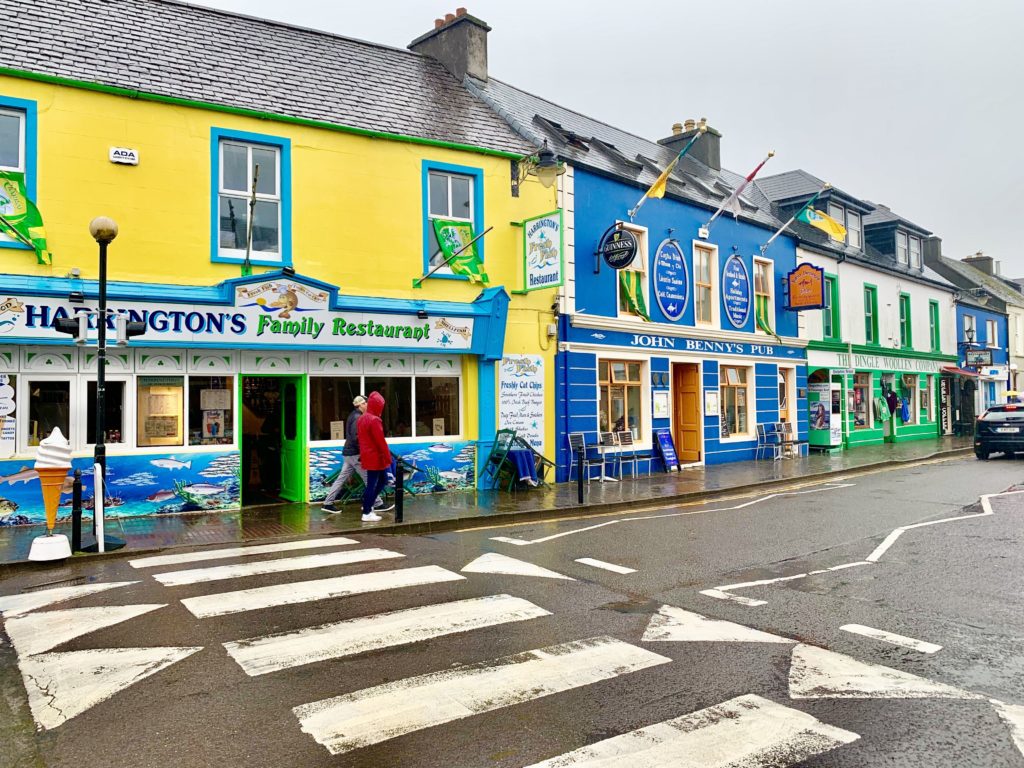 The colours of Dingle make up for the gloomy day