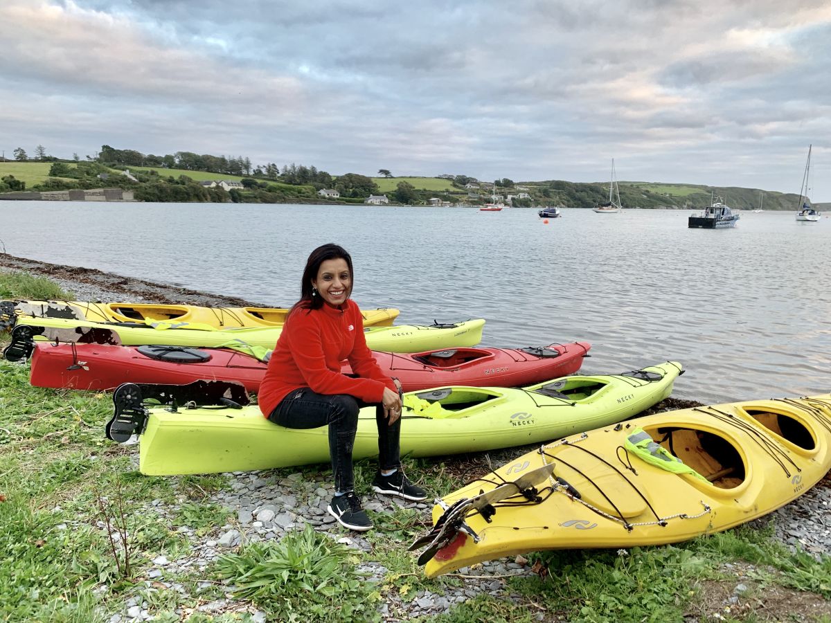 All set for the night sea kayaking