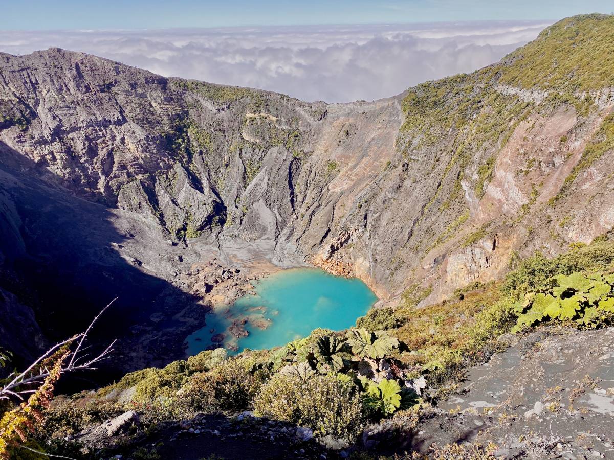 The gorgeous blue crater lake