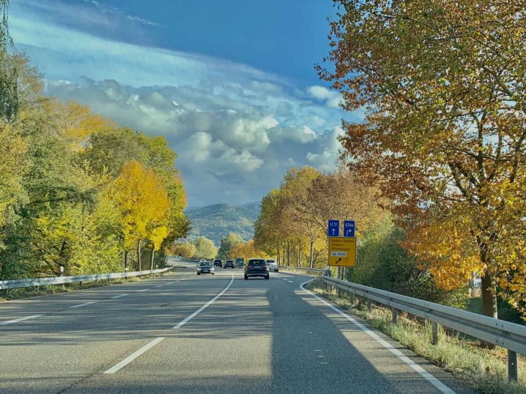 Driving on the Autobahn Germany